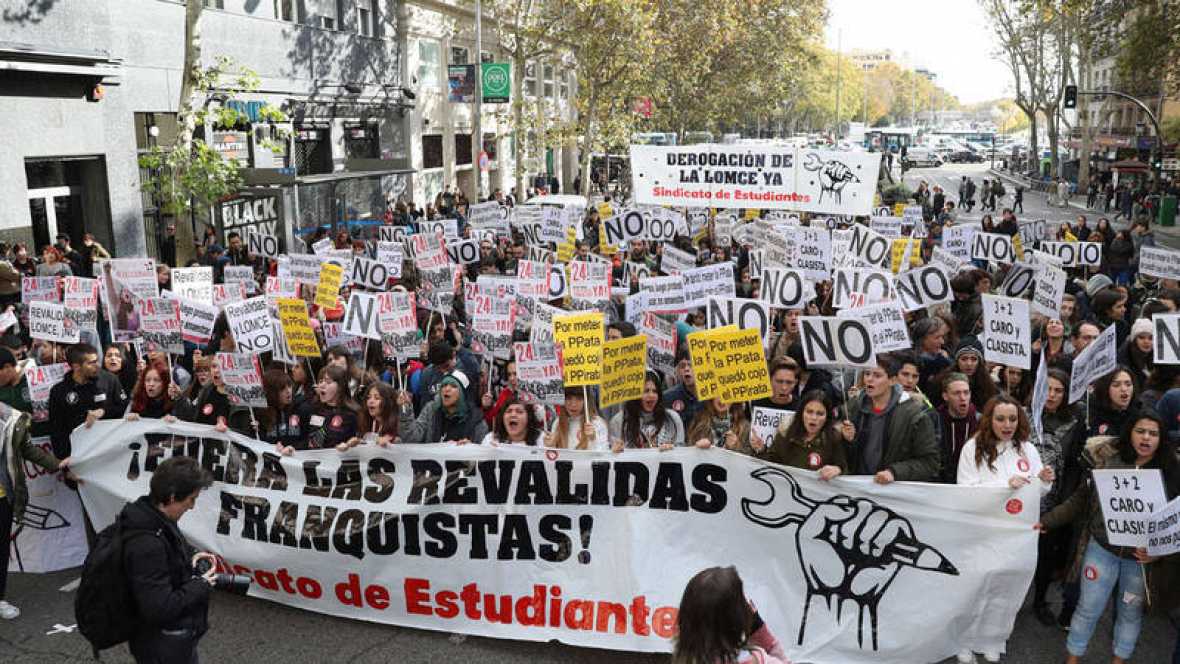 Huelga general de la enseñanza contra la Lomce y por un pacto social educativo