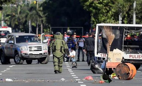 La policía filipina detona un «supuesto» artefacto junto a la embajada de EEUU