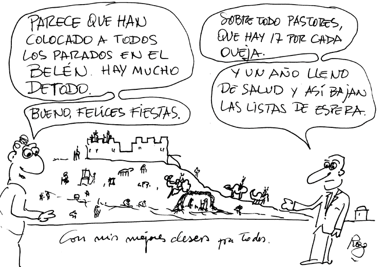 Viñeta de Manolo Royo 24-12-2016