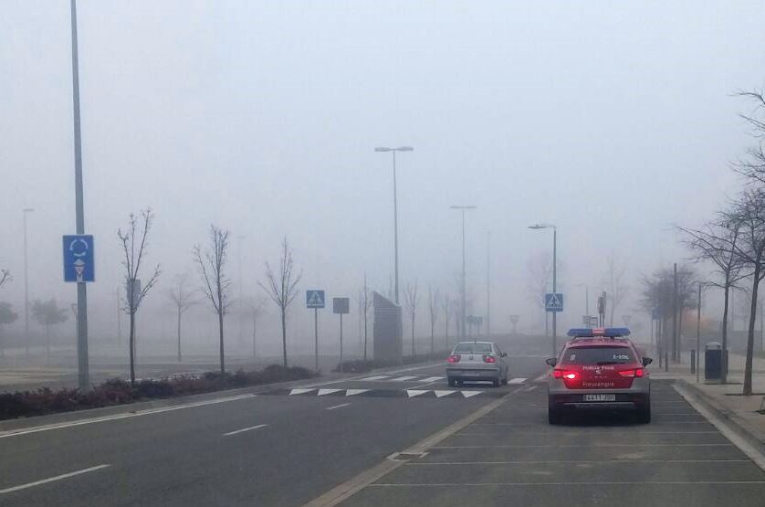 Alerta amarilla por niebla en el centro de Navarra y la Ribera