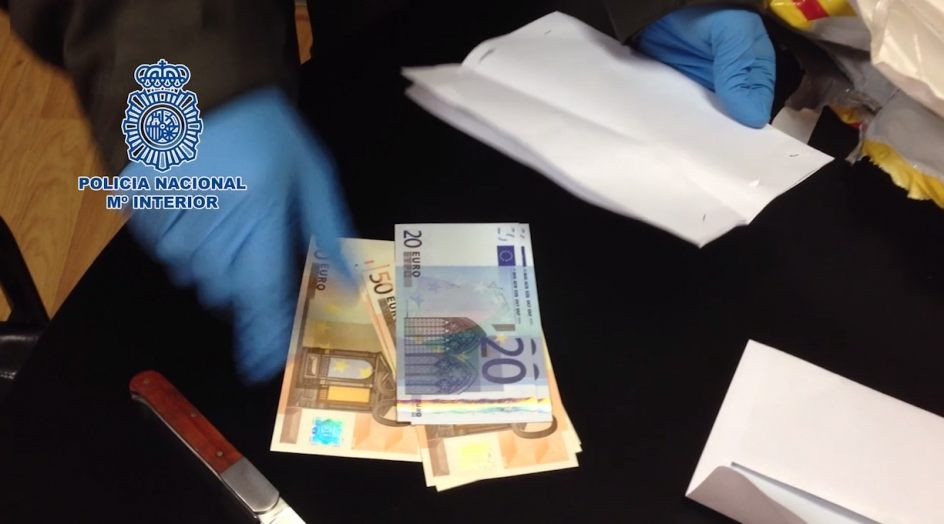 Detenido en Corella en una operación internacional contra una red de fabricación de euros falsos