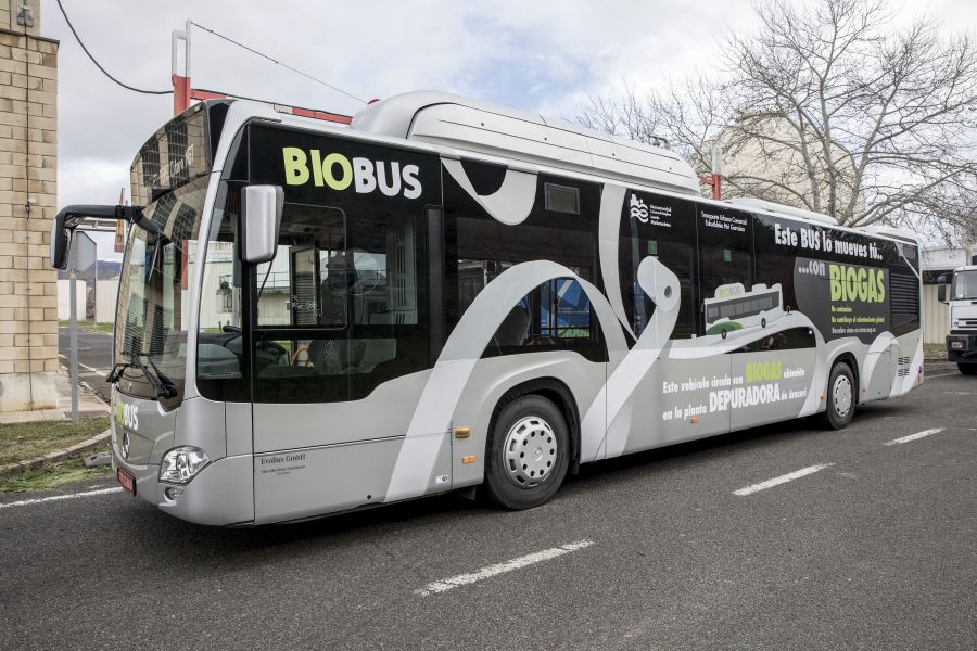 Prueba piloto de uso de biogas en tres vehículos de la Mancomunidad de Pamplona
