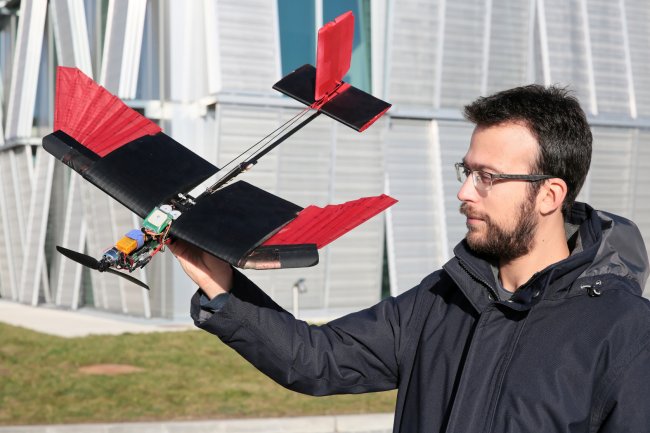 El dron con plumas que imita el vuelo de las aves