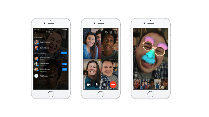 Las videollamadas en grupo, disponibles próximamente a través de Facebook Messenger