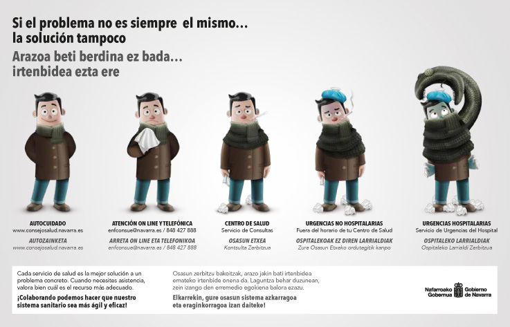 cartel cmpaña servicios sanitarios salud