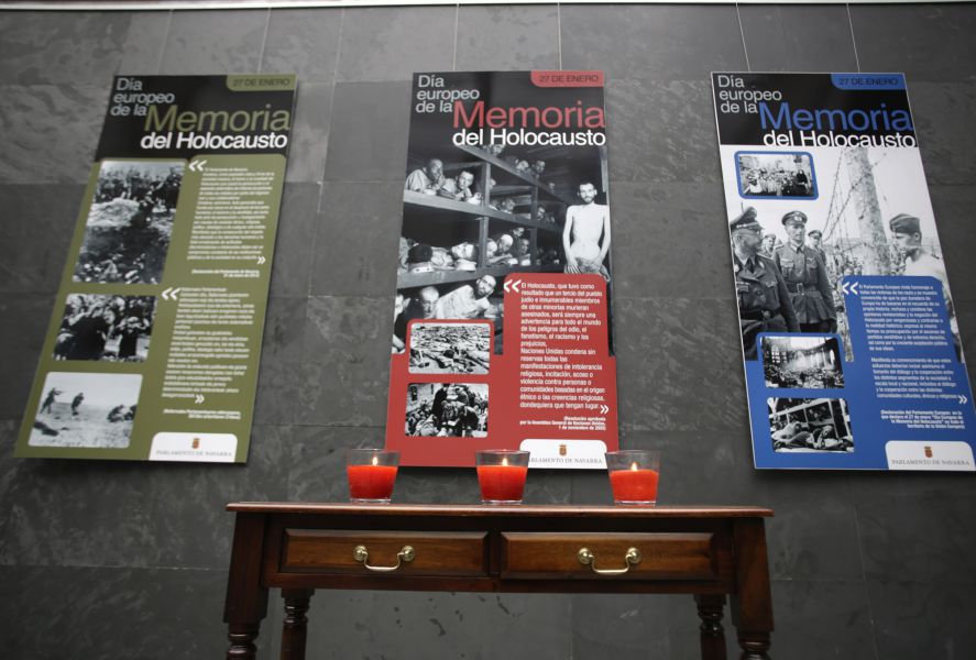 El Parlamento y Gobierno de Navarra se suman al Día Internacional de Conmemoración del Holocausto