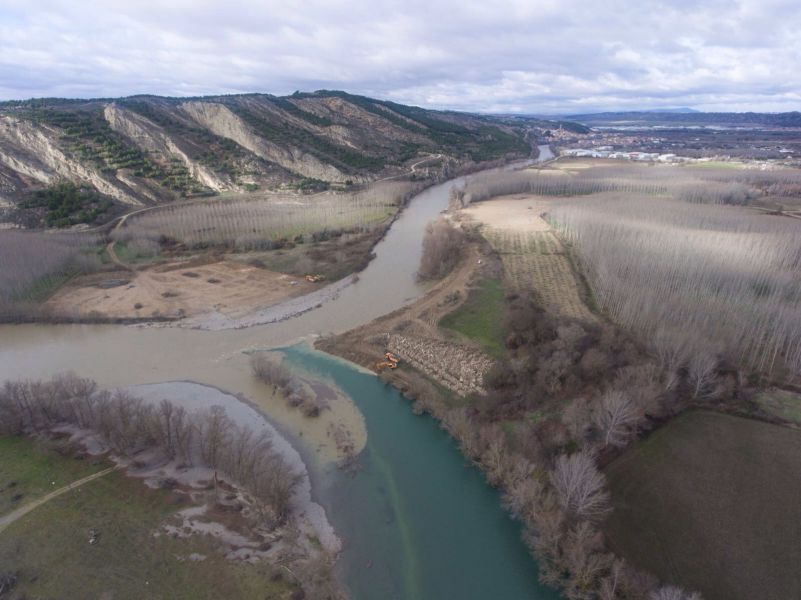 La CHE inicia la 1ª fase del proyecto en los meandros del tramo bajo del río Arga (Navarra)