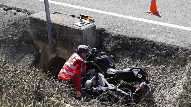 Una de cada cuatro personas fallecidas en accidentes de tráfico el pasado año en Navarra viajaba en moto