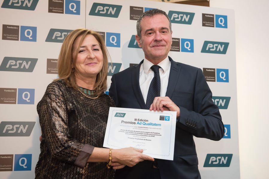 La guía de paseos para enfermos pulmonares del CHN y la UPNA recibe un nuevo galardón nacional