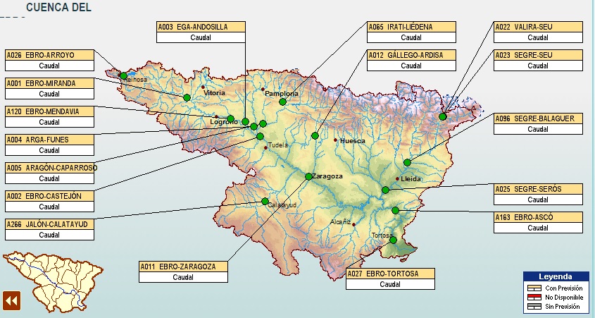 previsiones CHE