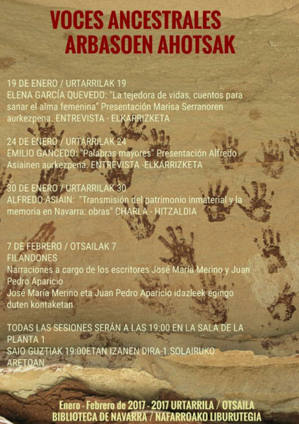 AGENDA: 24 de enero, en Biblioteca de Navarra, 