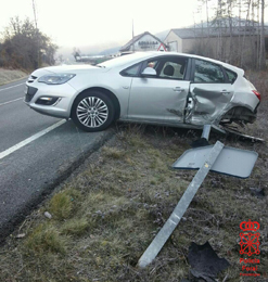 Imputado un conductor tras sufrir un accidente en Burgui y dar positivo en alcohol