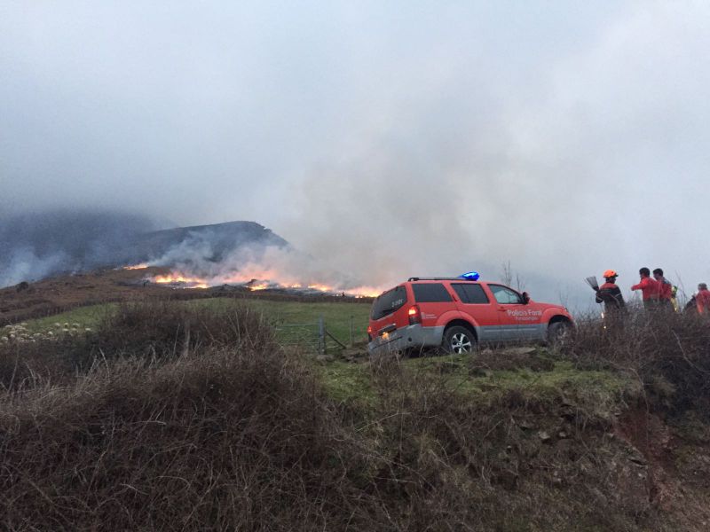 Un incendio afecta a una superficie de 10 hectáreas en Errazu (Navarra)