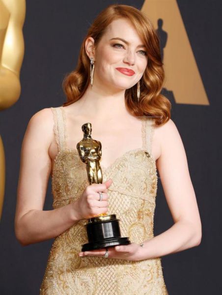 Emma Stone, ganadora del Óscar a la mejor actriz por 