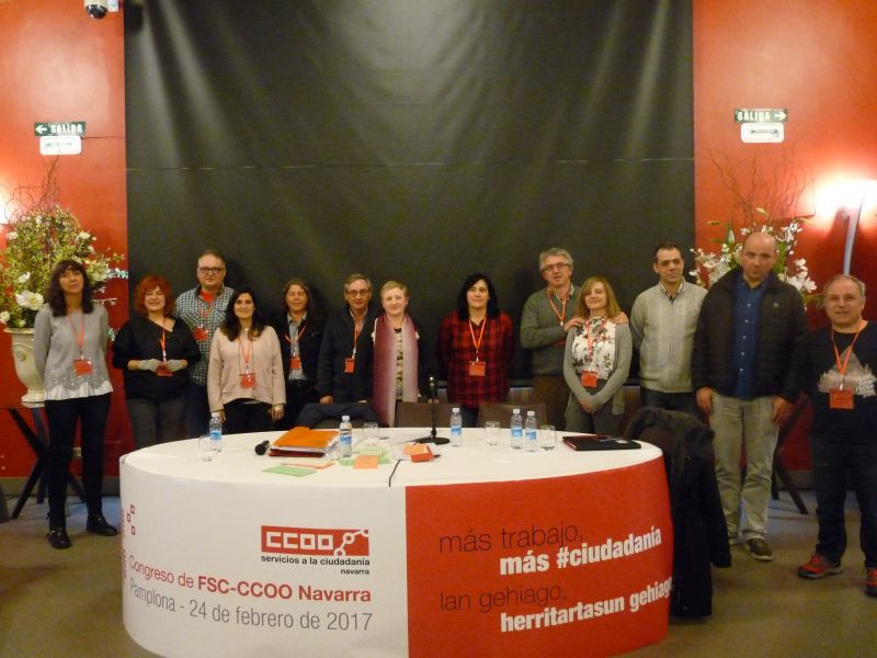 Cecilio Aperte reelegido secretario general de la FSC de CCOO de Navarra