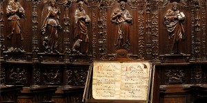 Detalle sillería Catedral de Pamplona. AUTOR: Yiorsito. UNAV