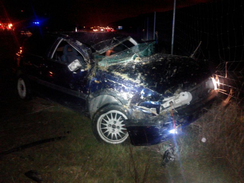 Dos heridos en un accidente en la A 21 a la altura de Zulueta