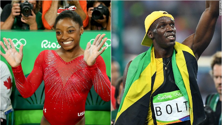 Bolt y Biles, Deportistas del Año en una Gala que premió a Phelps y a Rosberg