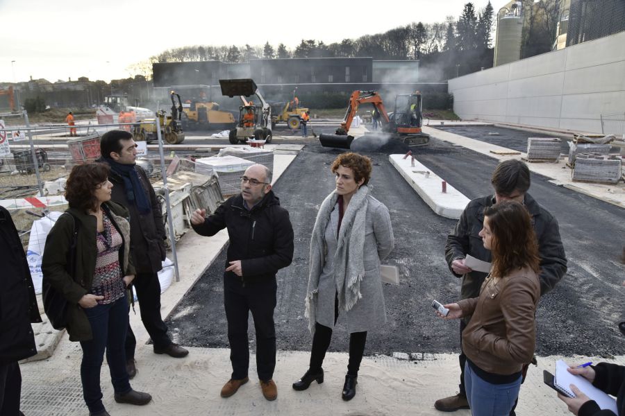 Ejecutado el 91% de las obras del aparcamiento de autocaravanas en Trinitarios de Pamplona