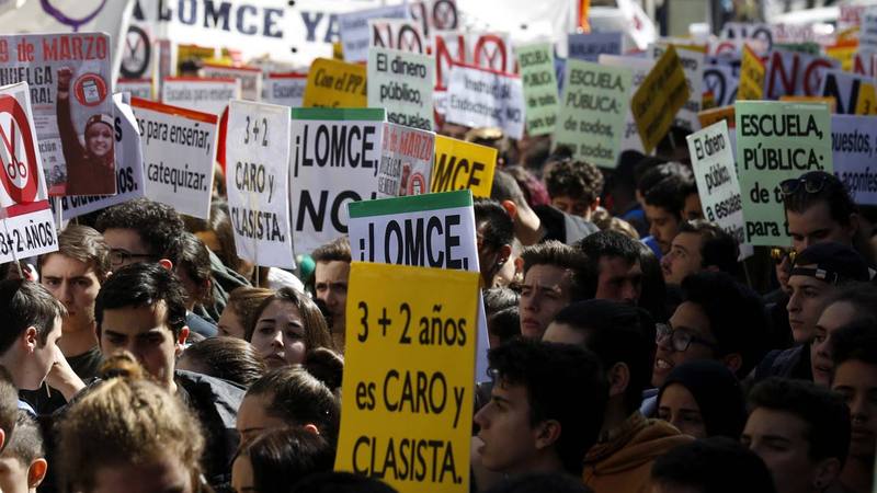 La educación pública pide en la calle un pacto social sin Lomce ni recortes