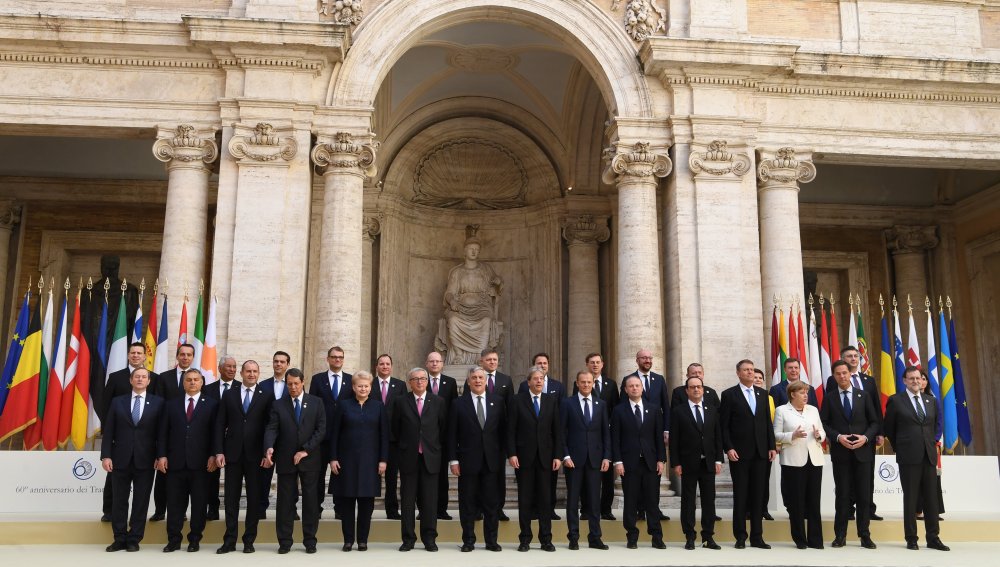 Los líderes de la UE reafirman en Roma la voluntad de seguir avanzando 60 años después