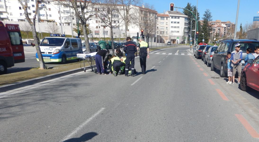 Herido un niño de 8 años al ser atropellado en Pamplona
