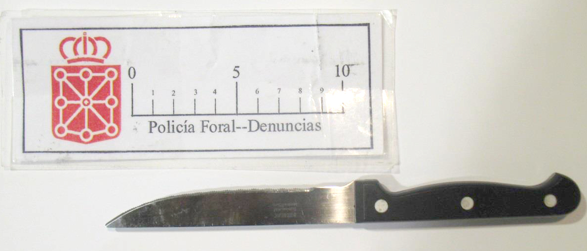 Detenido en Murchante por amenazar de muerte utilizando un cuchillo