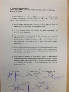 documento sindicatos navarros ley policia