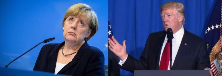Trump y Merkel airean sus diferencias