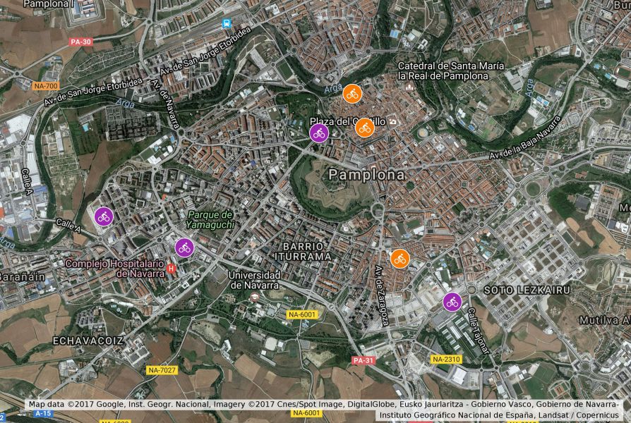 Pamplona aumentará un 37,9% los aparcamientos de bicis en dos años