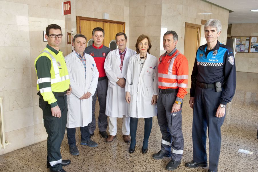 El Hospital “Reina Sofía” de Tudela, Policía Foral, Guardia Civil y Policía Municipal acuerdan un protocolo para alcoholemia y drogas
