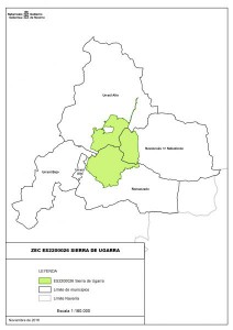 Ugarra mapa