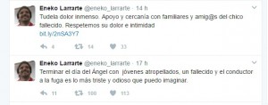 twit eneko larrarte atropello tudela muerto joven