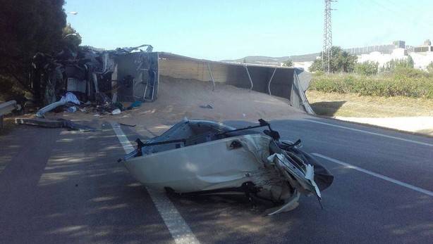 Fallece un camionero en un accidente ocurrido en Tafalla