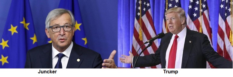 Juncker y Tusk recibirán a Trump el 25 de mayo en Bruselas