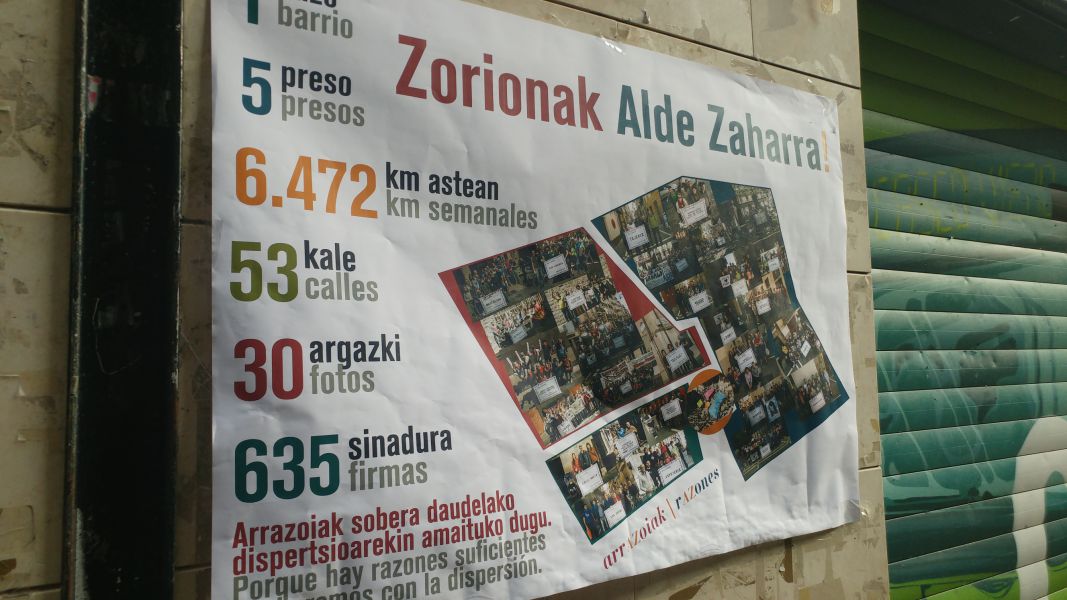 UPN exige la retirada de nuevos carteles a favor de presos de ETA en el Casco Antiguo