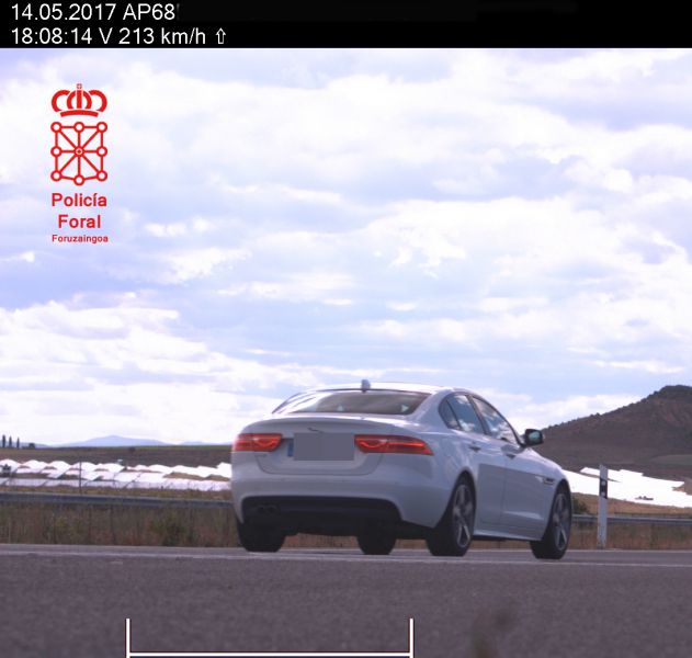 Imputado un conductor a 213 km/h en Ablitas, que ofreció un resultado positivo en drogas