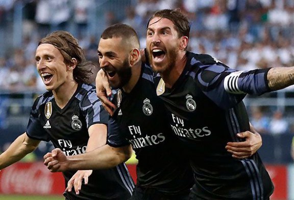 0-2: El Real Madrid no falla en Málaga y se ciñe su 33 corona liguera
