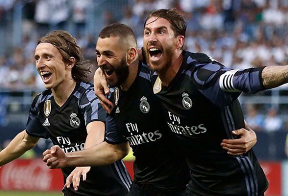0-2: El Real Madrid no falla en Málaga y se ciñe su 33 corona liguera
