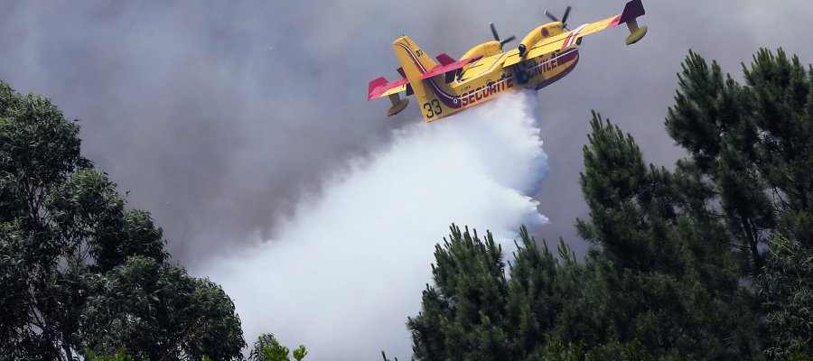 Cae en Pedrógão Grande un avión Canadair cuando combatía el fuego