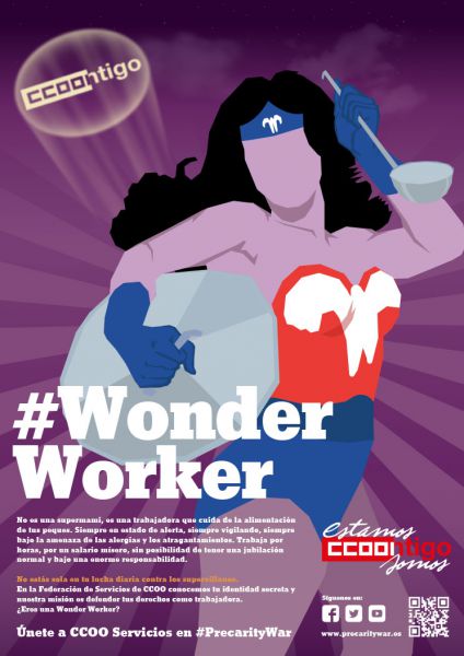La federación de servicios de CCOO lanza una campaña contra la precariedad