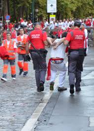 Policía Foral recoge 60 denuncias penales en la su oficina de la Plaza del Castillo en las primeras horas de las fiestas
