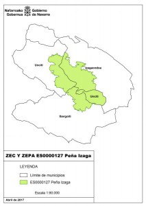 mapa peña izagab