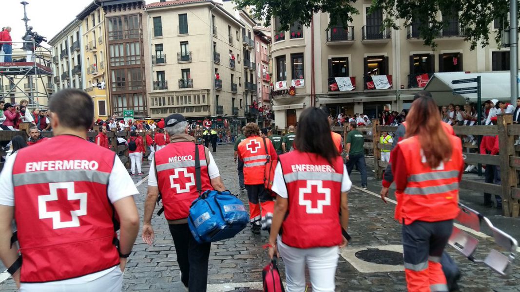 Primer encierro 2017: Cruz roja traslada a 3 personas a los servicios de urgencias