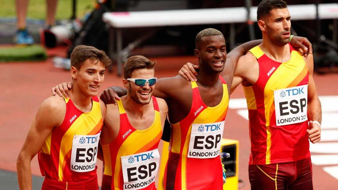 El relevo español 4x400 por tercera vez en una final mundial