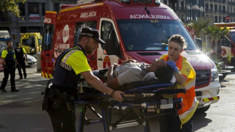 Una furgoneta ha atropellado a varias personas en la Rambla de Barcelona