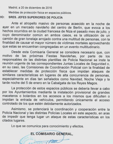 carta a los mossos