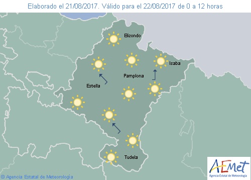 Despejado tendiendo a nuboso con máximas en ascenso