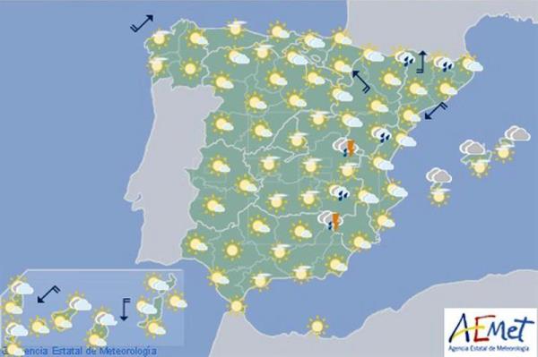 En España suben las temperaturas, en Navarra aumento de máximas y descenso de mínimas