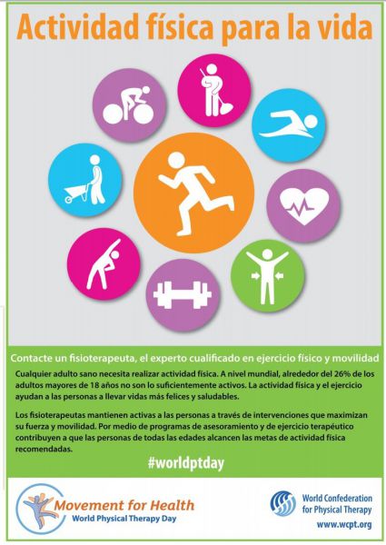 Actividad Física para la Vida, el mensaje del Día Mundial de la Fisioterapia